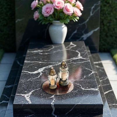 Base para velas de cemitério redondas Textura de placa de madeira