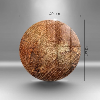 Base para velas de cemitério redondas Anéis de árvores de madeira