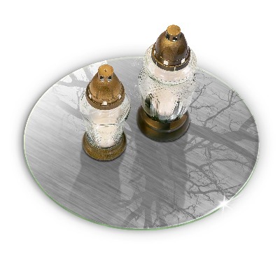 Base para velas de cemitério redondas Fundo de textura metálica