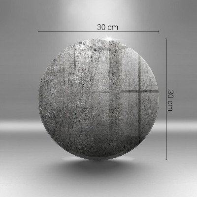 Base para velas de cemitério redondas Textura metálica