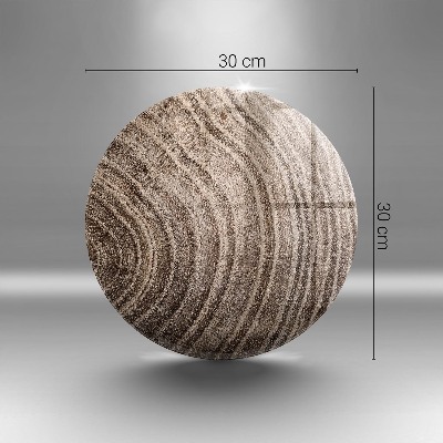 Base para velas de cemitério redondas Anéis de árvores de madeira