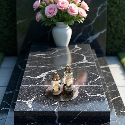 Base para velas de cemitério redondas Anéis de árvores de madeira