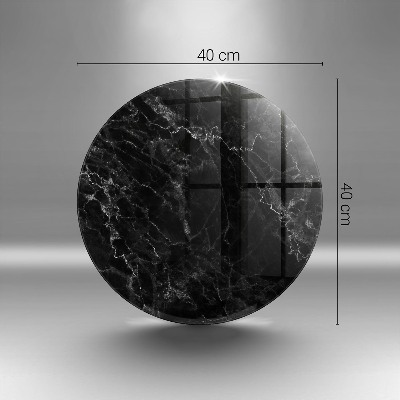 Base para velas de cemitério redondas Mármore elegante