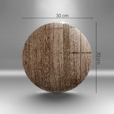 Base para velas de cemitério redondas Textura de madeira