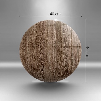 Base para velas de cemitério redondas Textura de madeira