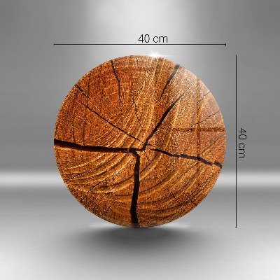 Base para velas de cemitério redondas Estrutura do tronco de madeira