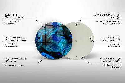 Base para velas de cemitério redondas Folhas de vegetação da selva