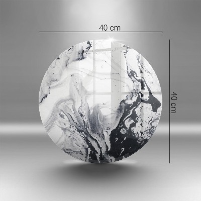 Base para velas de cemitério redondas Abstração de tinta