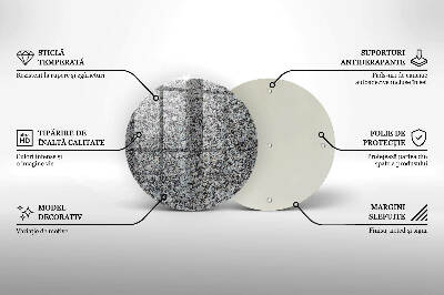 Base para velas de cemitério redondas Textura de pedra