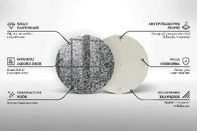 Base para velas de cemitério redondas Textura de pedra