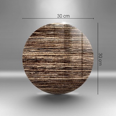 Base para velas de cemitério redondas Textura de madeira