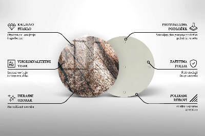 Base para velas de cemitério redondas Estrutura de madeira