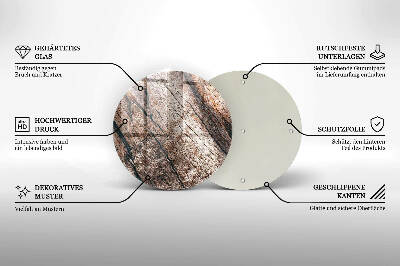 Base para velas de cemitério redondas Estrutura de madeira