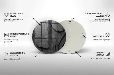 Base para velas de cemitério redondas Formas de pedra 3D