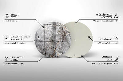 Base para velas de cemitério redondas Textura de pedra