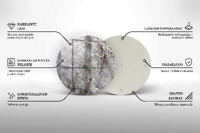 Base para velas de cemitério redondas Textura de pedra