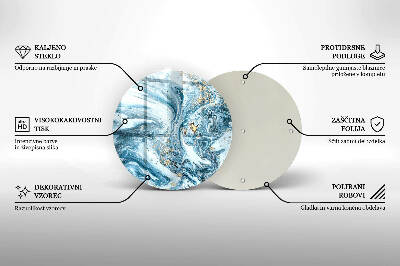 Base para velas de cemitério redondas Estrutura com ouro
