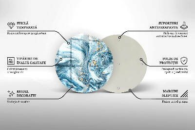 Base para velas de cemitério redondas Estrutura com ouro