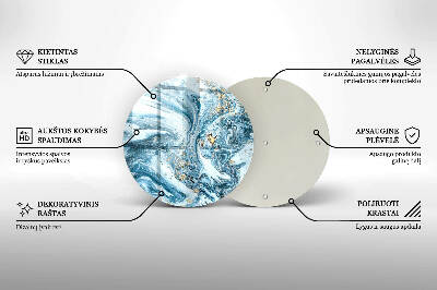 Base para velas de cemitério redondas Estrutura com ouro