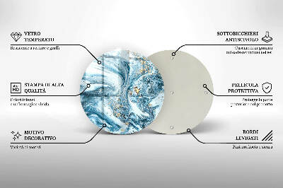 Base para velas de cemitério redondas Estrutura com ouro
