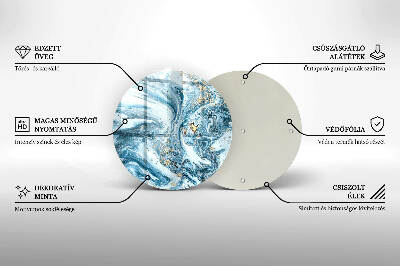 Base para velas de cemitério redondas Estrutura com ouro