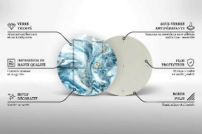 Base para velas de cemitério redondas Estrutura com ouro
