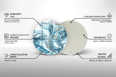 Base para velas de cemitério redondas Estrutura com ouro