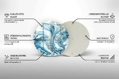 Base para velas de cemitério redondas Estrutura com ouro
