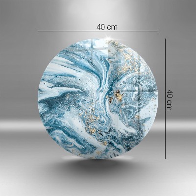 Base para velas de cemitério redondas Estrutura com ouro