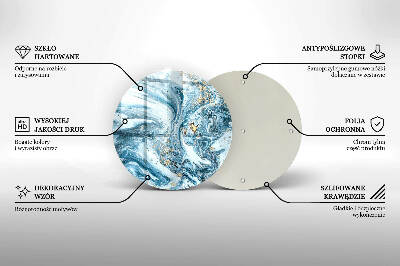 Base para velas de cemitério redondas Estrutura com ouro