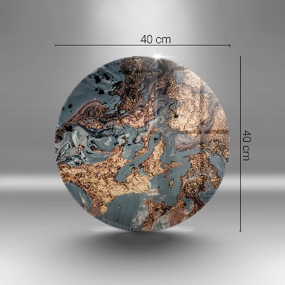 Base para velas de cemitério redondas Estrutura de rocha dourada