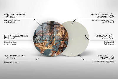 Base para velas de cemitério redondas Estrutura de rocha dourada