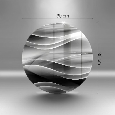 Base para velas de cemitério redondas Linhas suaves de abstração