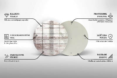 Base para velas de cemitério redondas Tábuas de madeira velhas