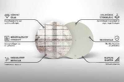 Base para velas de cemitério redondas Tábuas de madeira velhas