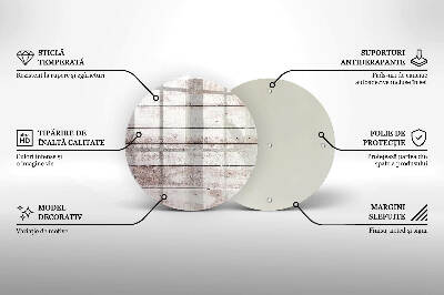 Base para velas de cemitério redondas Tábuas de madeira velhas
