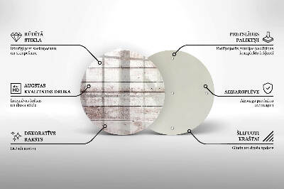 Base para velas de cemitério redondas Tábuas de madeira velhas