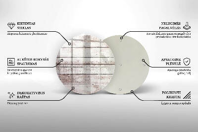Base para velas de cemitério redondas Tábuas de madeira velhas