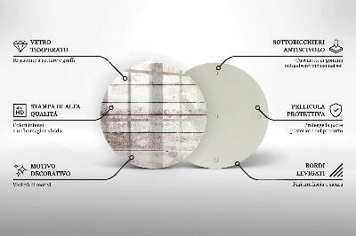 Base para velas de cemitério redondas Tábuas de madeira velhas