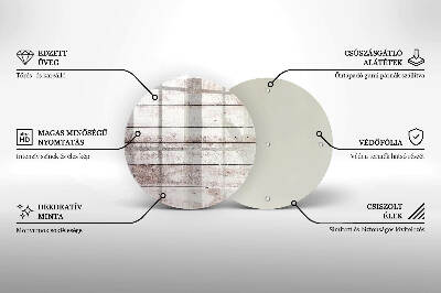 Base para velas de cemitério redondas Tábuas de madeira velhas