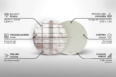 Base para velas de cemitério redondas Tábuas de madeira velhas