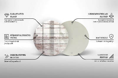 Base para velas de cemitério redondas Tábuas de madeira velhas