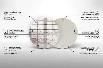 Base para velas de cemitério redondas Tábuas de madeira velhas