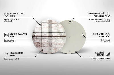 Base para velas de cemitério redondas Tábuas de madeira velhas