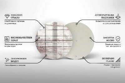 Base para velas de cemitério redondas Tábuas de madeira velhas
