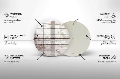 Base para velas de cemitério redondas Tábuas de madeira velhas