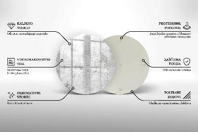 Base para velas de cemitério redondas Textura de concreto
