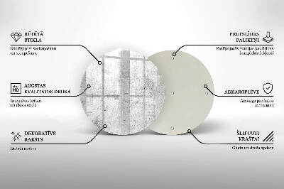 Base para velas de cemitério redondas Textura de concreto