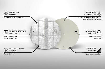 Base para velas de cemitério redondas Textura de concreto