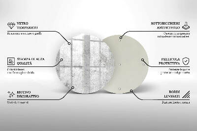 Base para velas de cemitério redondas Textura de concreto